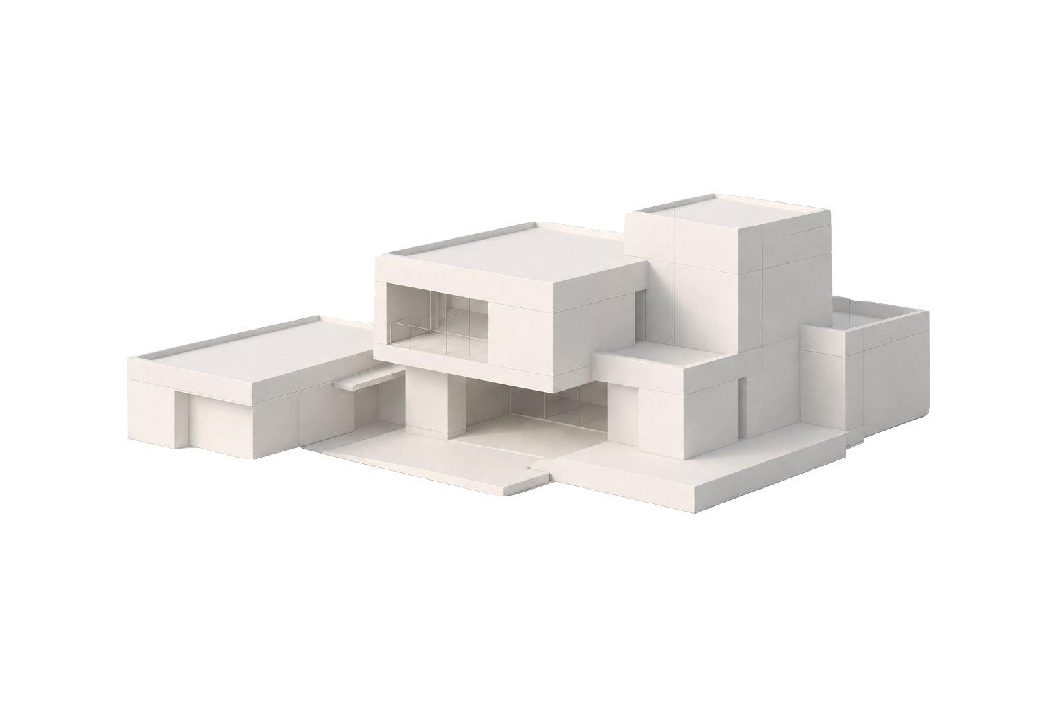 Clean 3D models illustration